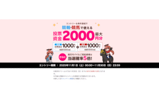 【楽天モバイル契約者限定】楽天競馬・楽天Kドリームスで車券・馬券購入!抽選で2,000名に投票資金プレゼント