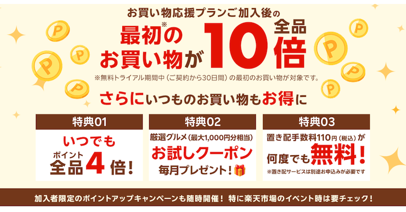 【楽天マート】月額550円で全品4倍は本当にお得？お買い物応援プランを徹底解説
